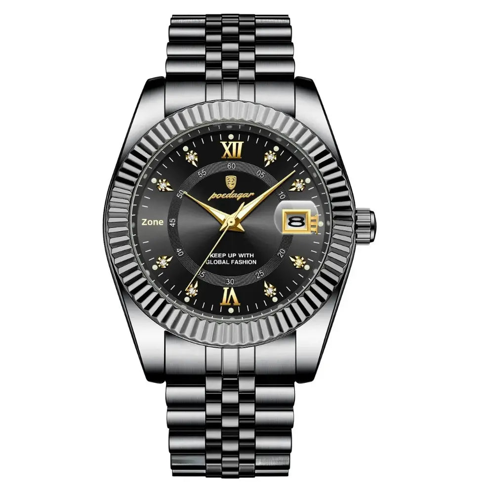Reloj MontreClaire® GoldenStar puesto en la muñeca