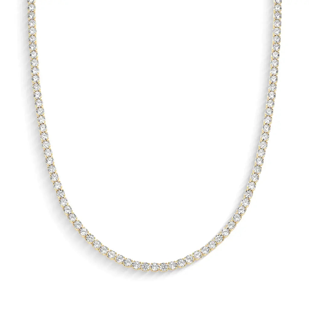 Collar Riviera Dorado con Cristales Brillantes Ajustables MontreClaire®