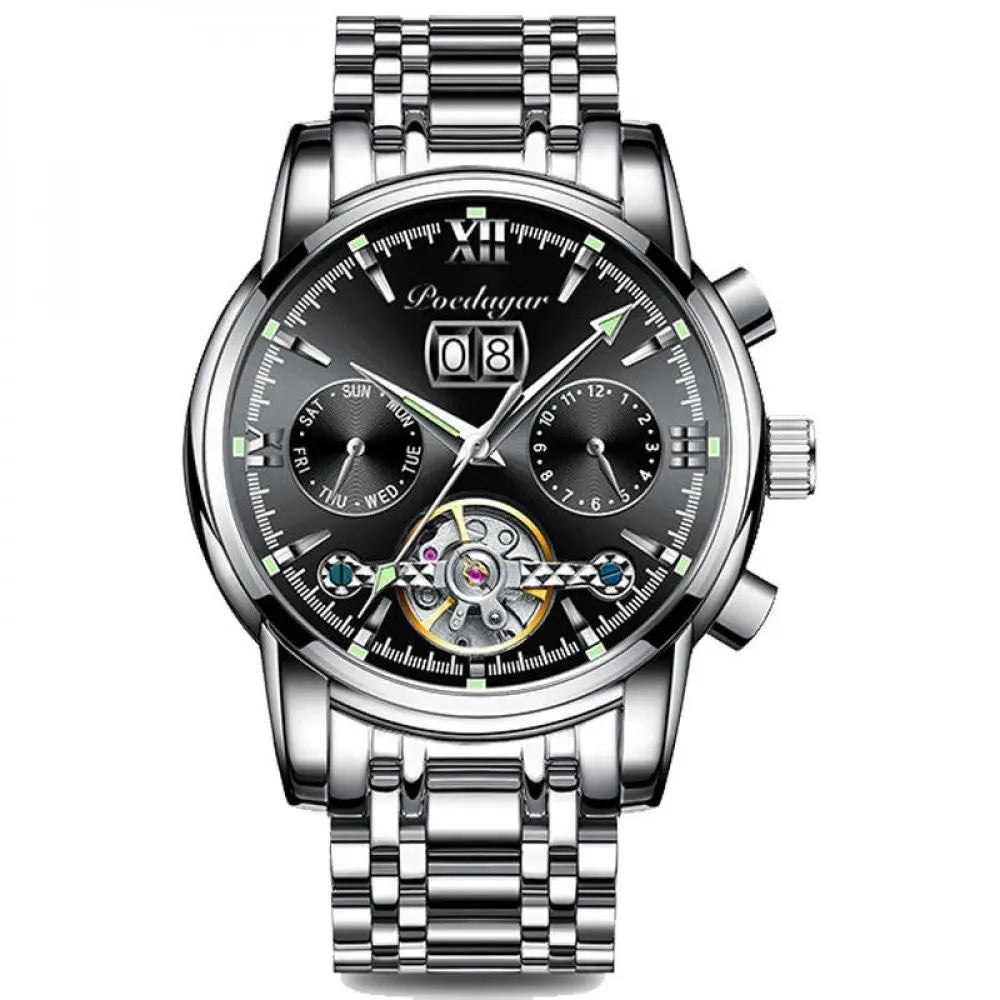 Reloj MontreClaire® Legítimus - correa de acero color negro