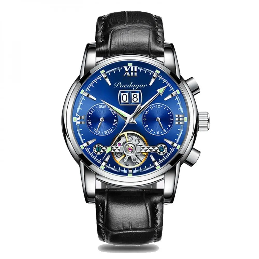 Reloj MontreClaire® Legítimus - correa de cuero color azul