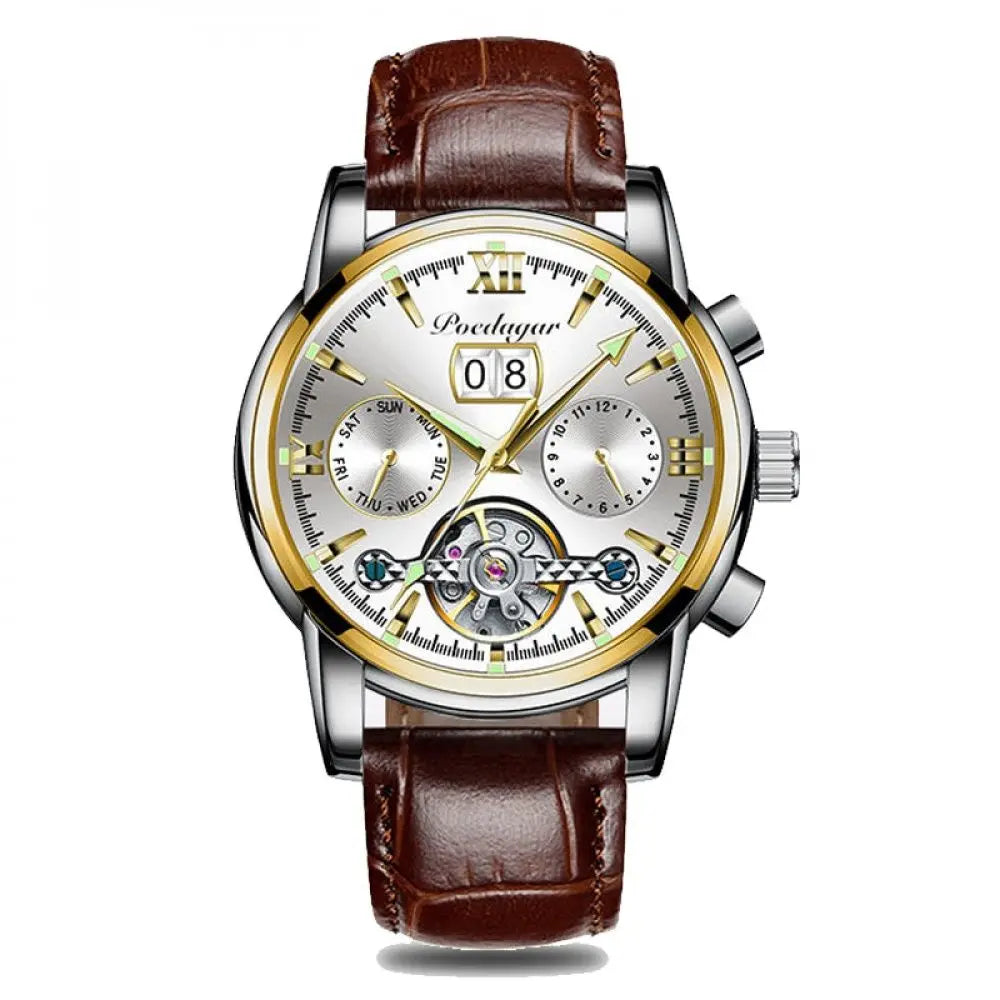 Reloj MontreClaire® Legítimus - correa de cuero color blanco
