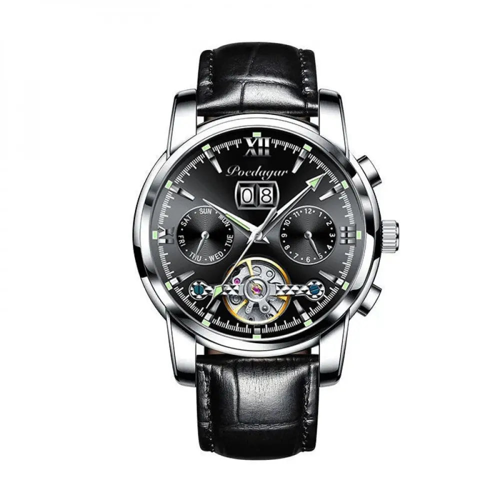 Reloj MontreClaire® Legítimus - correa de cuero color negro