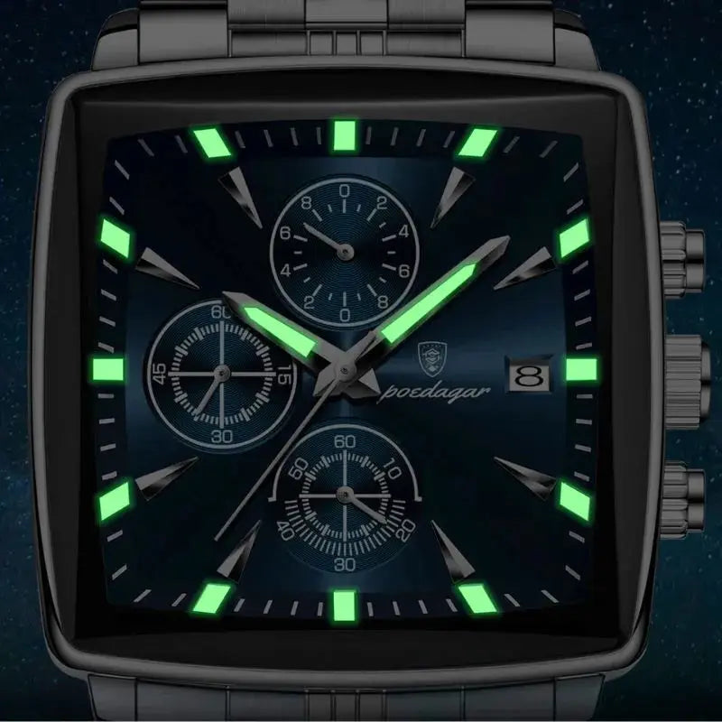 MontreClaire® Firenze Prestige — reloj deportivo plateado y azul, vista 6