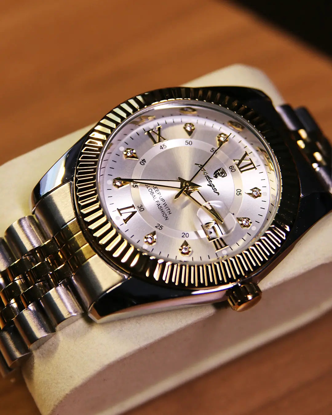 Reloj MontreClaire® GoldenStar - vista superior