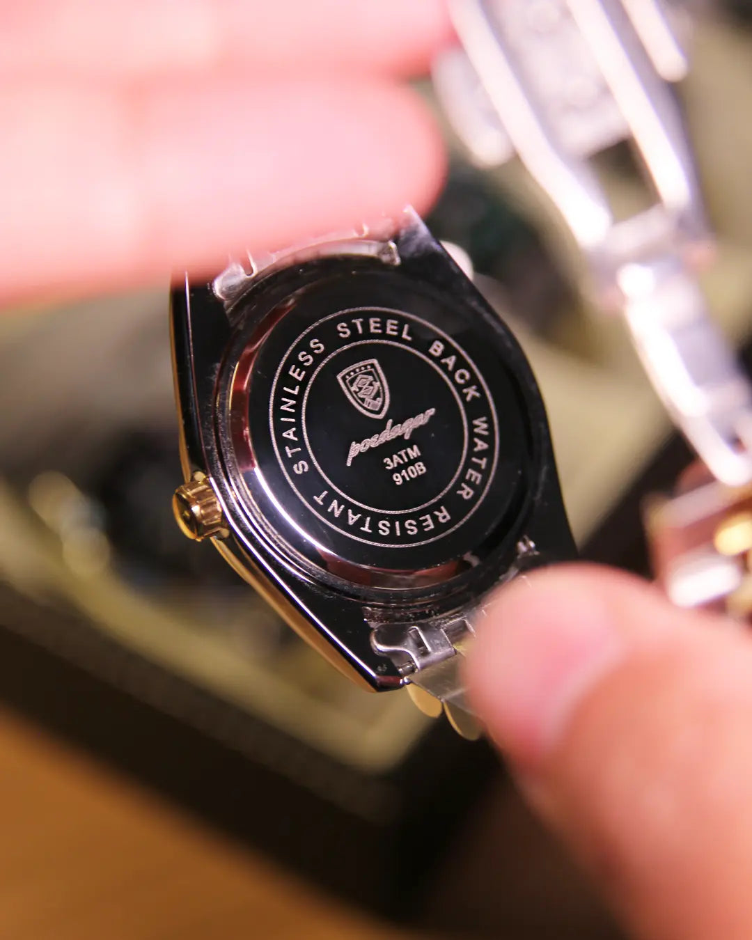 Reloj MontreClaire® GoldenStar - detalle del brazalete