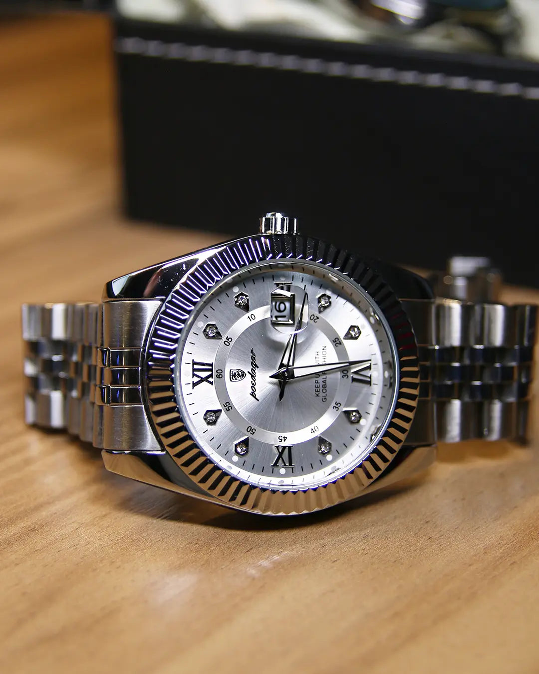 Reloj MontreClaire® SilverStar - detalle del brazalete