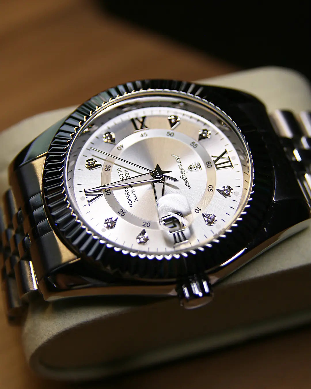Reloj MontreClaire® SilverStar - detalle del cierre
