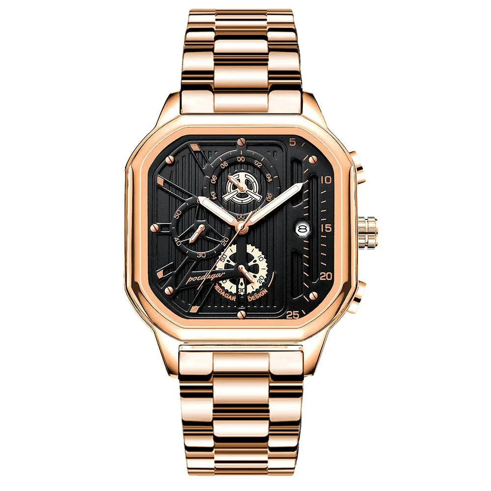 Reloj MontreClaire® Onyx Edge Colores puesto en la muñeca, primer plano