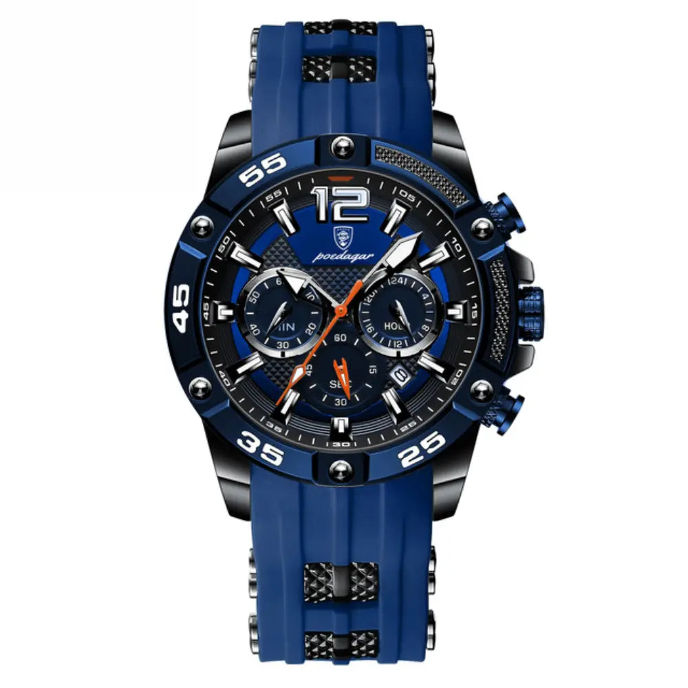 Reloj MontreClaire® Army - variante negro y azul