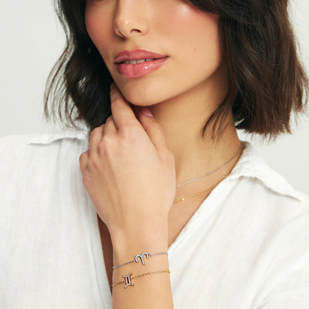 Pulsera MontreClaire® Signos del Zodíaco Plata