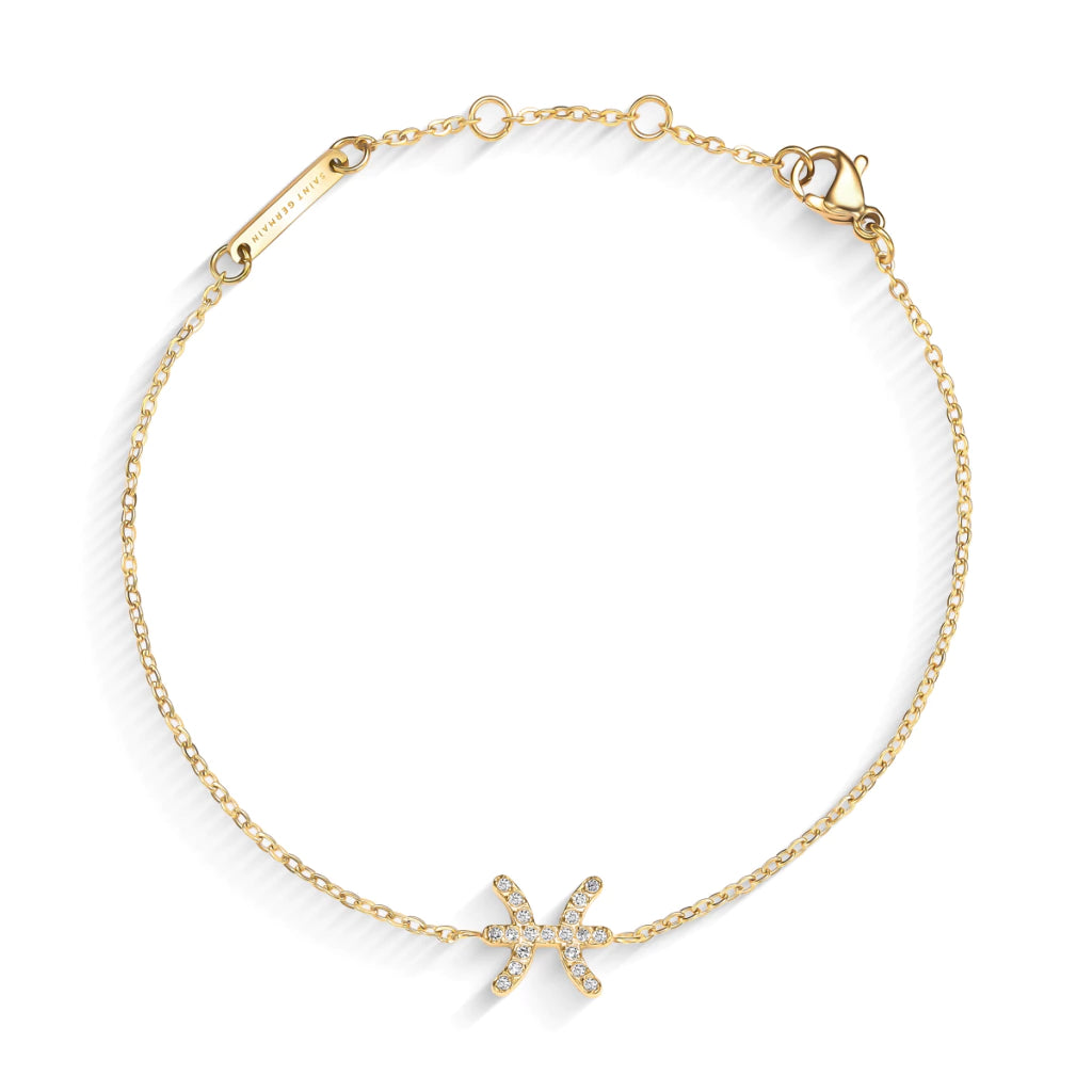 Pulsera MontreClaire® Signos del Zodíaco Dorada