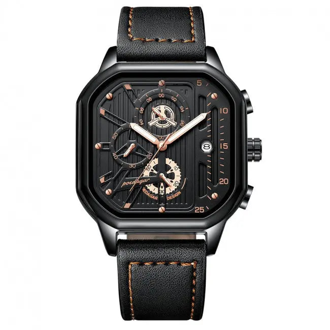 Reloj MontreClaire® Onyx Edge Colores - variante negro y dorado