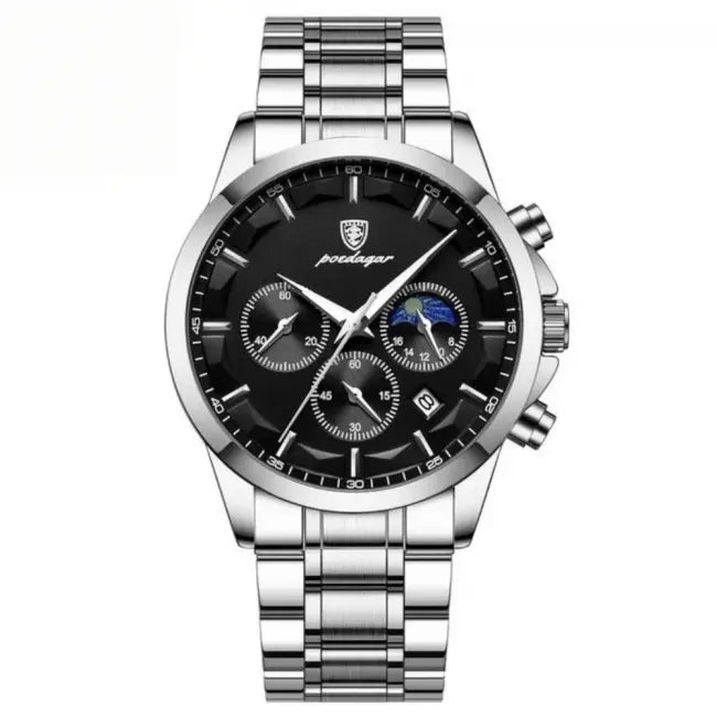 Reloj MontreClaire® Nautilus - vista frontal, acero inoxidable
