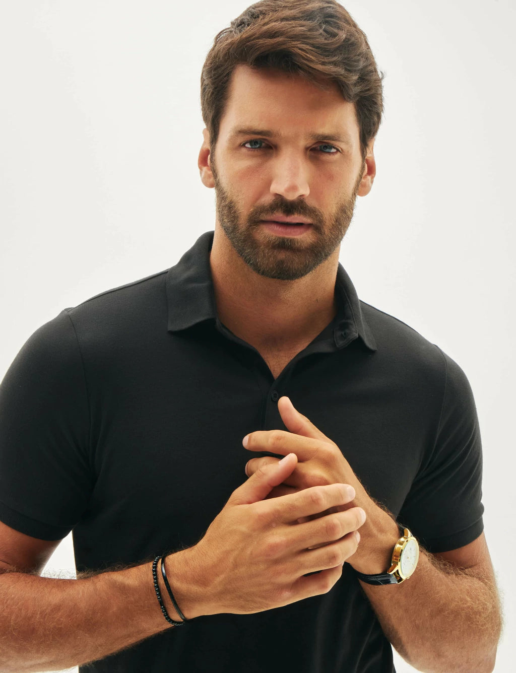 Pulsera Masculina con Piedra Ónix Negra y Ajuste Regulable