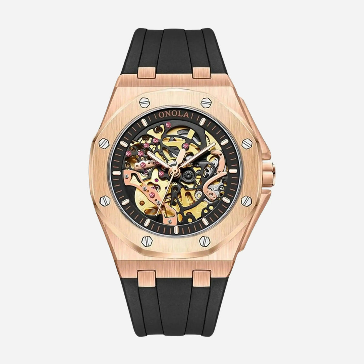 Reloj MontreClaire® 012 - detalle de la esfera y manecillas