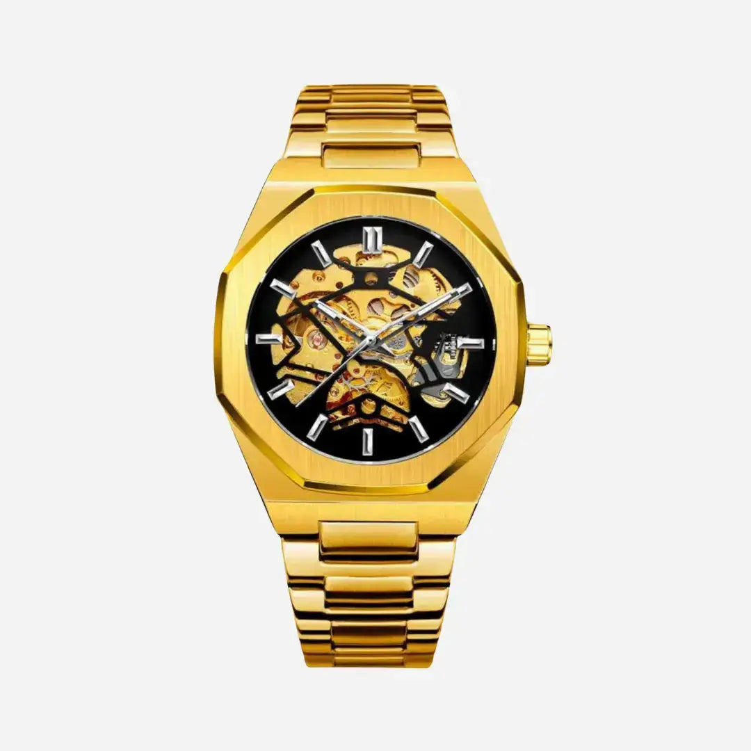 Reloj MontreClaire® 002 - detalle de la esfera y manecillas