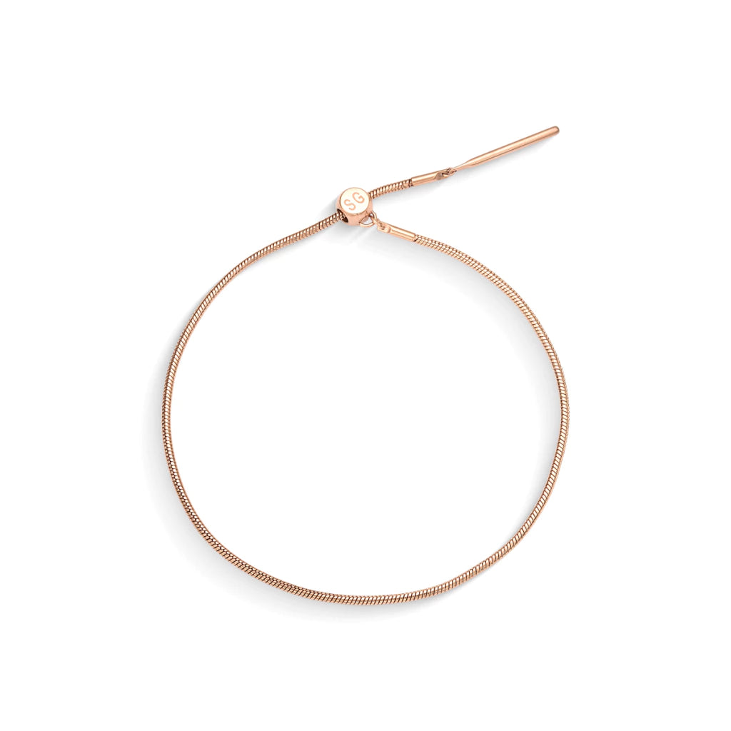 Pulsera MontreClaire® Rosé Gold Ajustable Minimalista