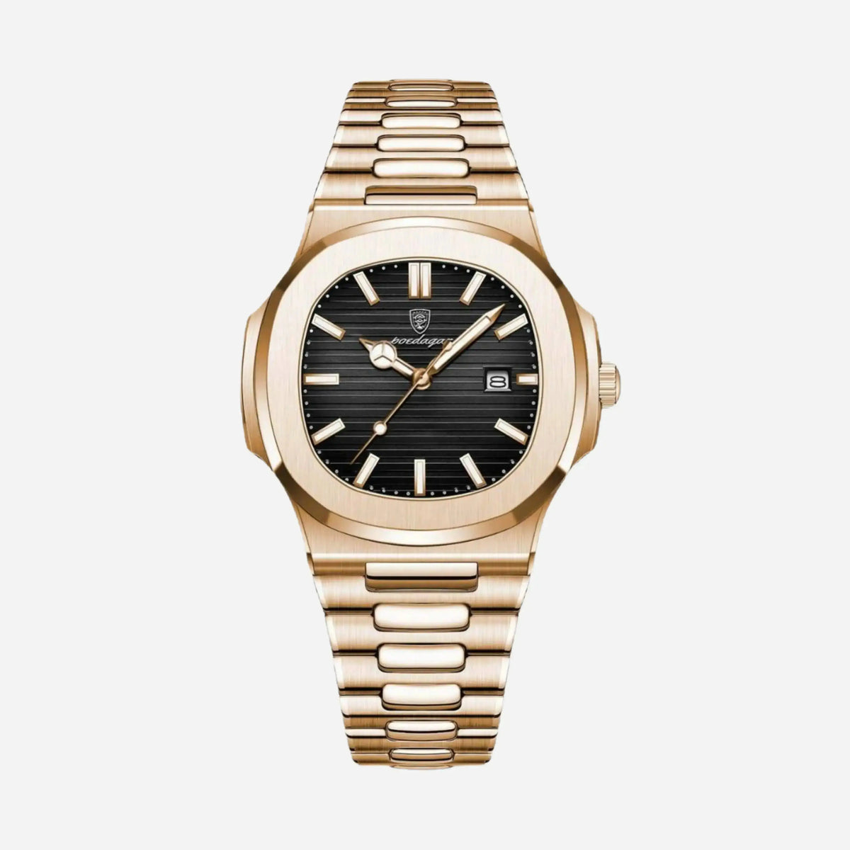 Reloj MontreClaire® 020 - vista frontal, acero inoxidable 316L