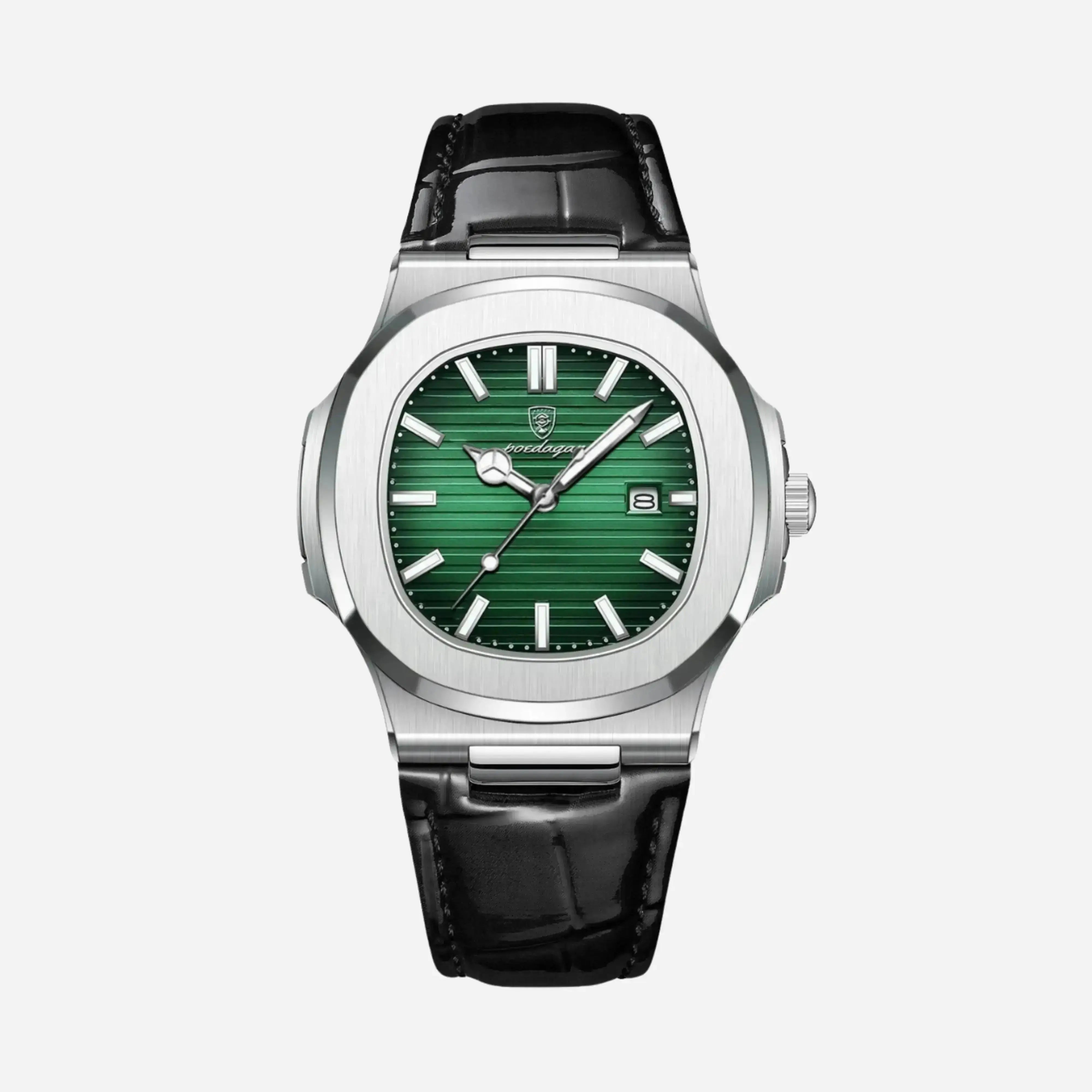 Reloj MontreClaire® 010 - vista frontal, acero inoxidable 316L
