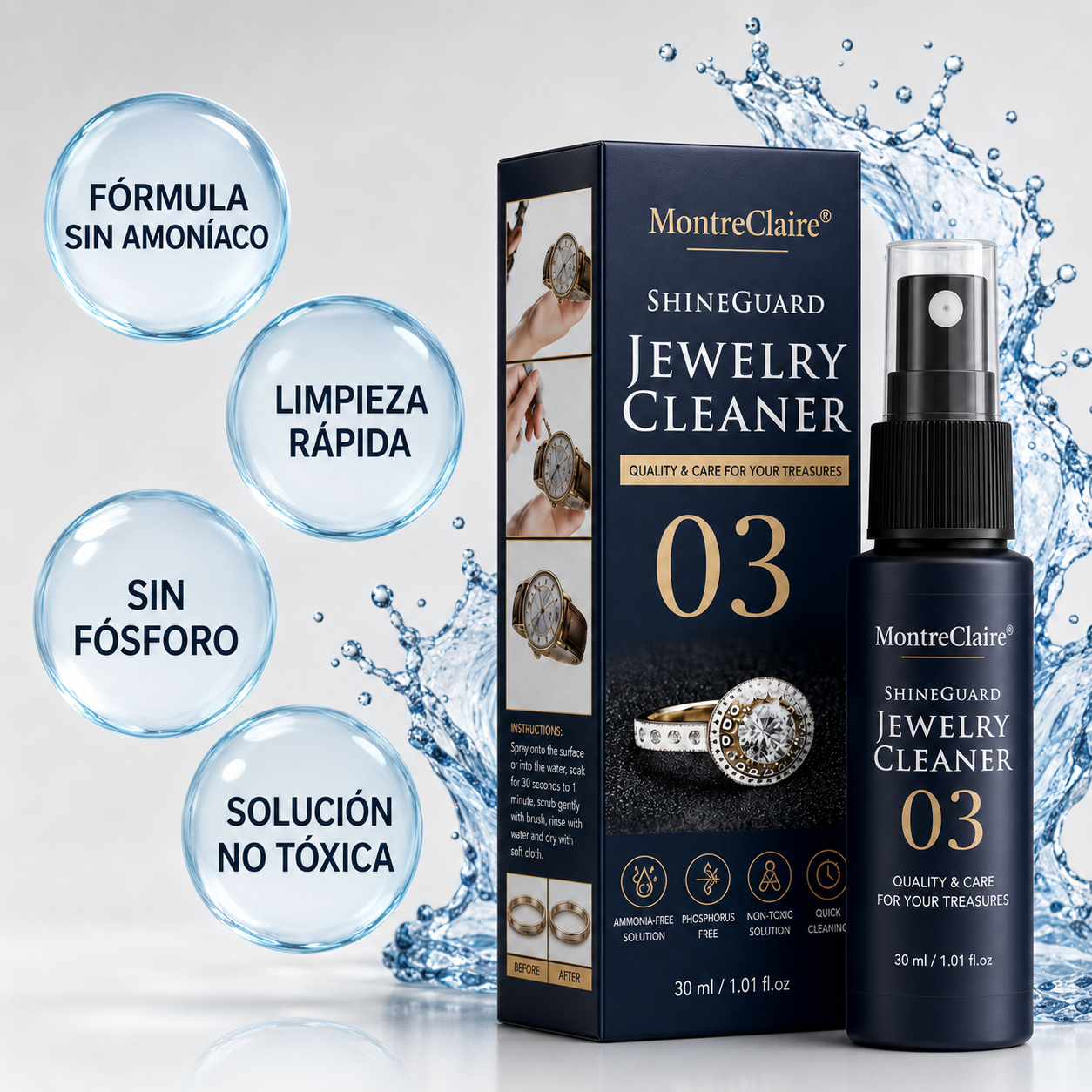 MontreClaire® ShineGuard – Limpiador para Relojes y Joyas MontreClaire®