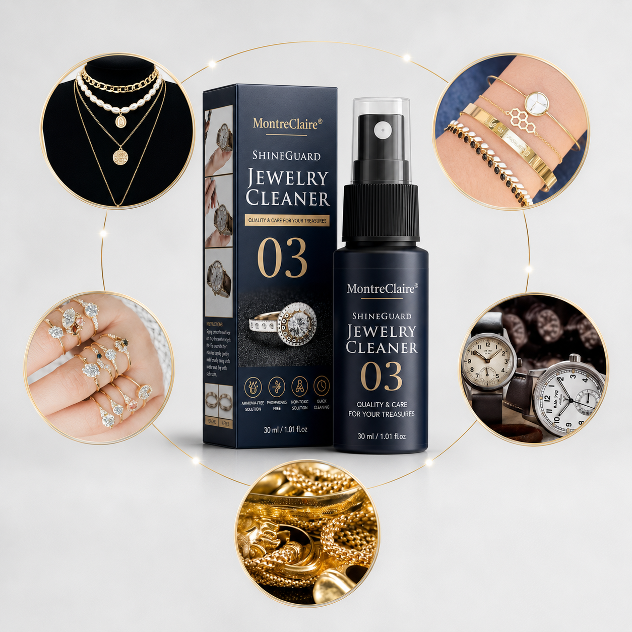 MontreClaire® ShineGuard – Limpiador para Relojes y Joyas MontreClaire®