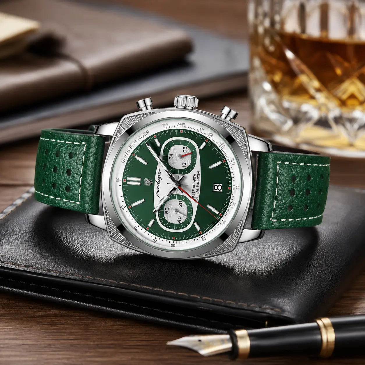 MontreClaire® Dominium Chrono Green