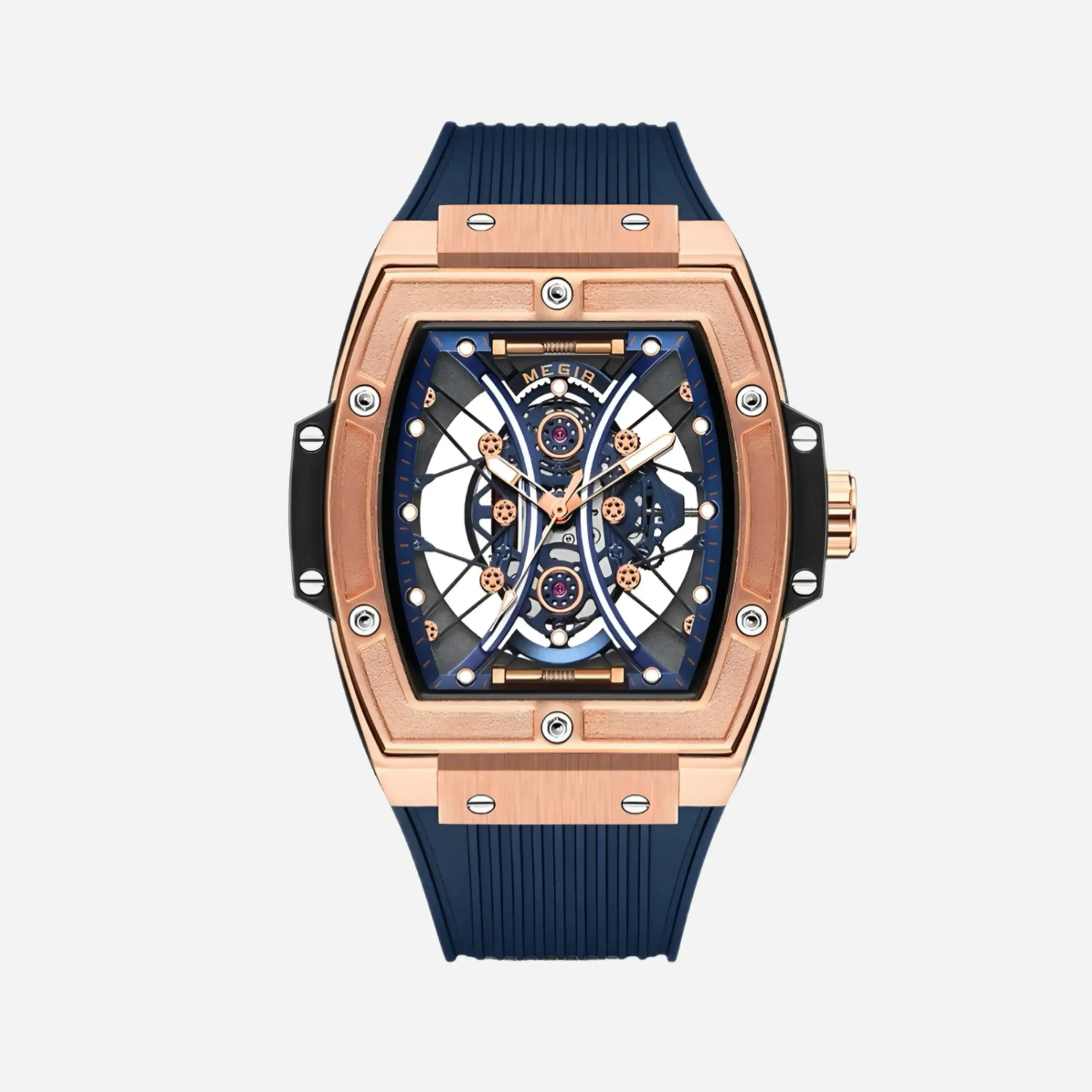 Reloj MontreClaire® 016 - vista frontal, acero inoxidable 316L