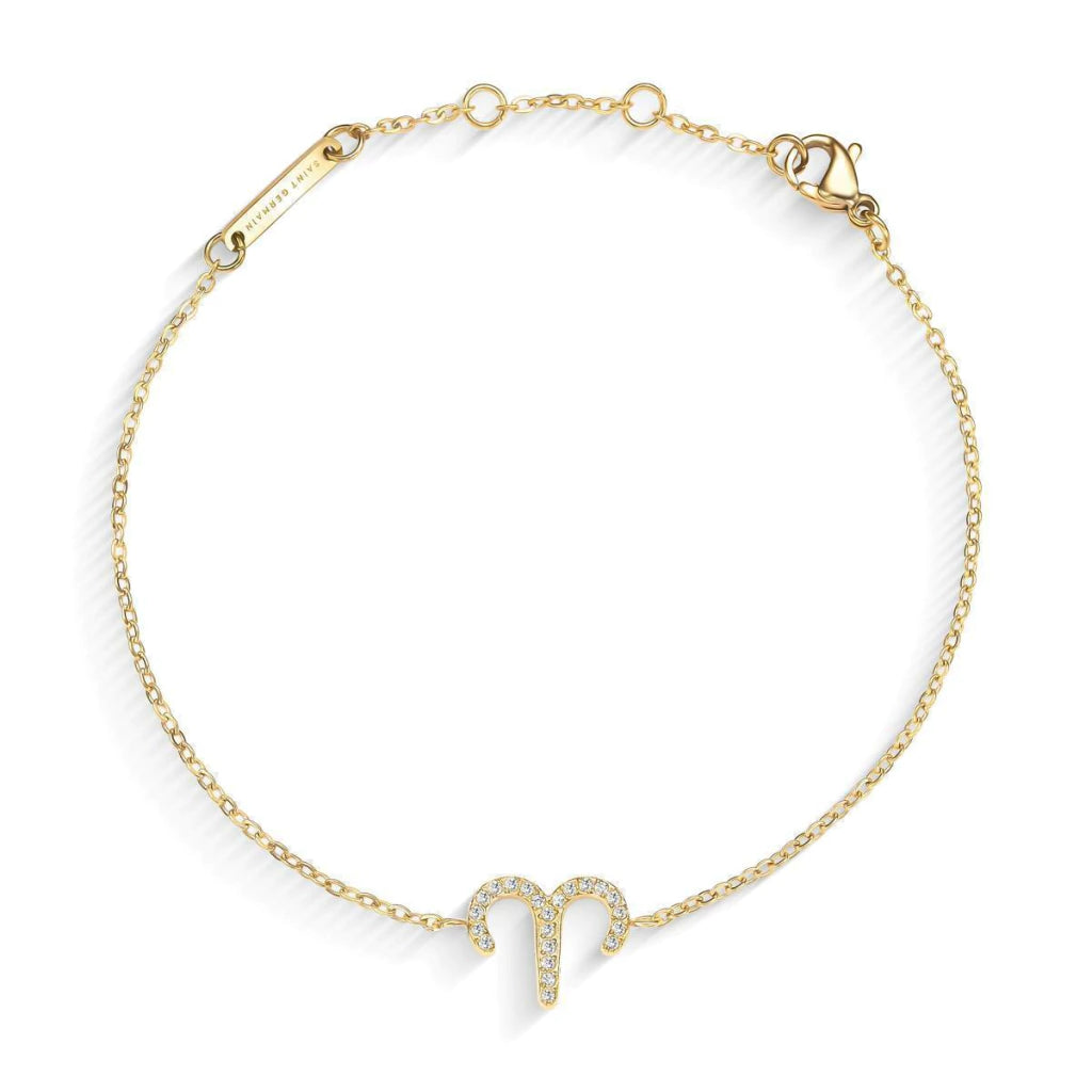 Pulsera MontreClaire® Signos del Zodíaco Dorada