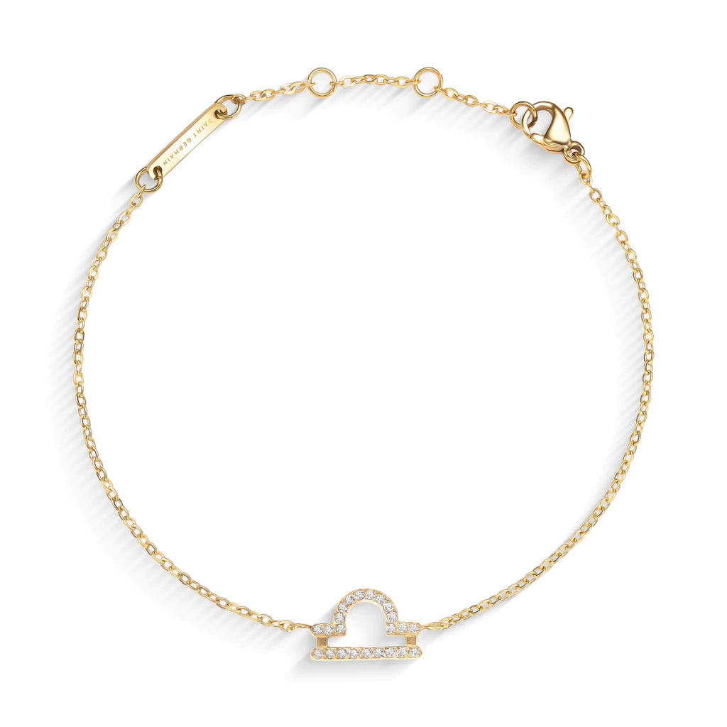 Pulsera MontreClaire® Signos del Zodíaco Dorada