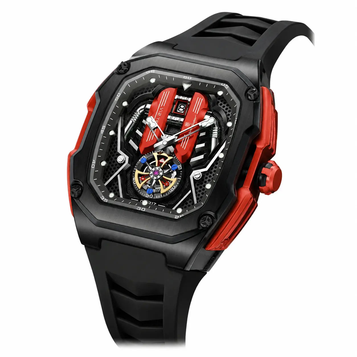 MontreClaire® Velocity Black Red